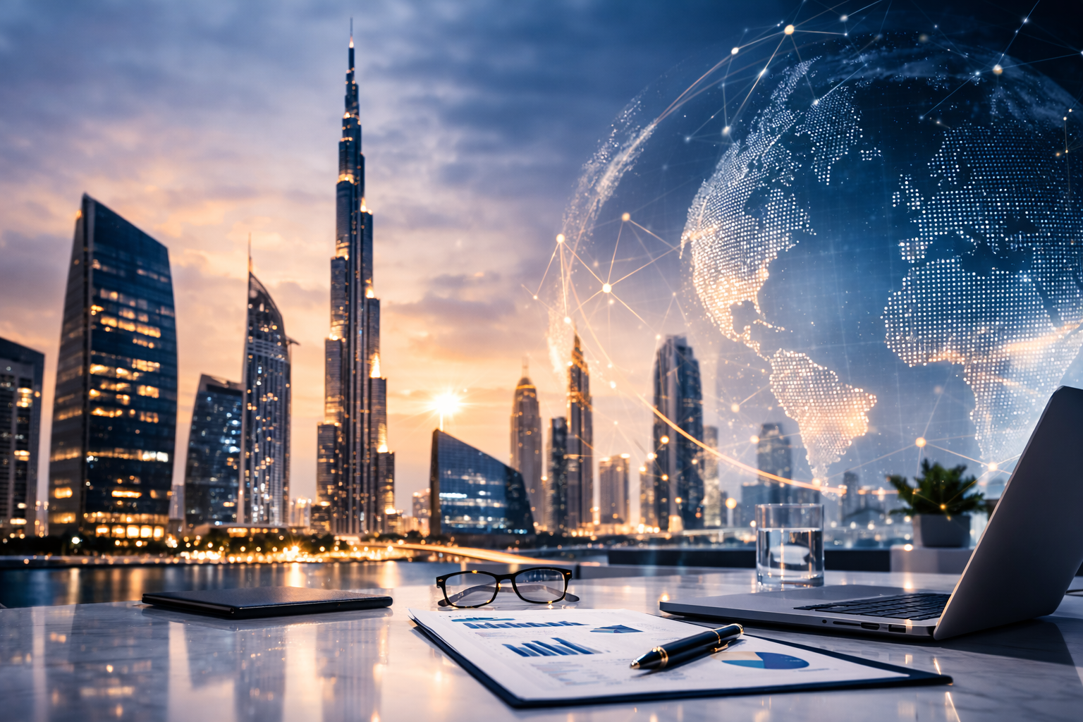 Executive team working